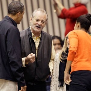 Bill Murray, President Barack Obama, Michelle Obama