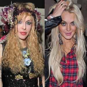Courtney Love, Lindsay Lohan
