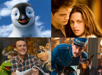 Twilight: Breaking Dawn Part 1, The Muppets, Hugo, Happy Feet Two