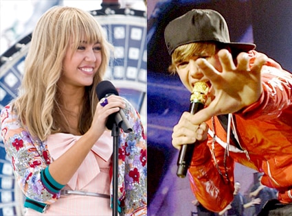 Justin Bieber, Never Say Never, Miley Cyrus, The Hannah Montana Movie