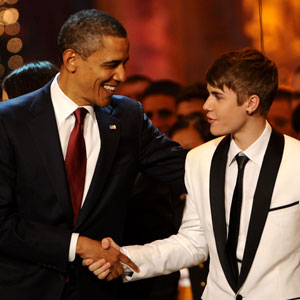 Barack Obama, Justin Bieber