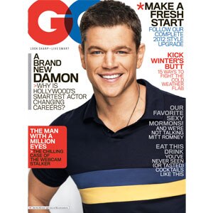 GQ Cover, Matt Damon