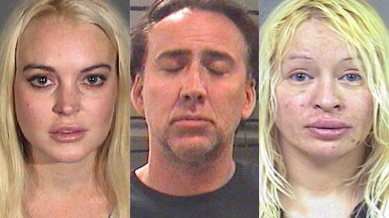 Lindsay Lohan, Nicolas Cage, D'Arcy Wretzky