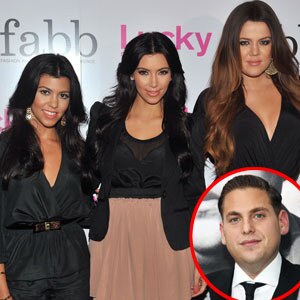 Kourtney Kardashian, Kim Kardashian, Khloe Kardashian, Jonah Hill