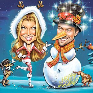 Fergie, Josh Duhamel, Holiday Card
