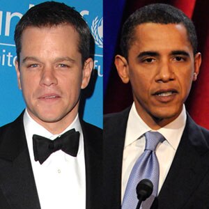 Barack Obama, Matt Damon