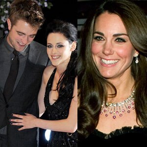 Kristen Stewart, Robert Pattinson, Kate Middleton