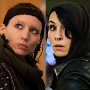 The Girl with the Dragon Tattoo, Noomi Rapace, Rooney Mara