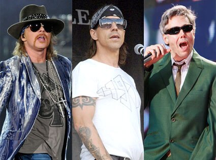 Beastie Boys, Red Hot Chili Peppers, Guns N