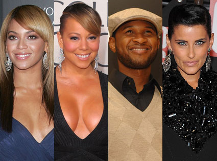Nelly Furtado, Mariah Carey, Beyonce, Usher 