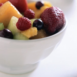 Bowl of Fruit, Too Fat For Fifteen Stock Images