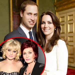 Kate Middleton, Prince William, Sharon Osbourne, Kelly Osbourne