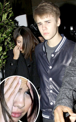selena gomez punched in the face by a justin bieber fan. Selena Gomez, Justin Bieber