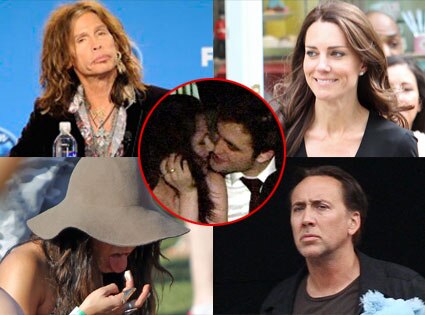 Vanessa Hudgens, Steven Tyler, Kate Middleton, Nicolas Cage, Kristen Stewart, Robert Pattinson