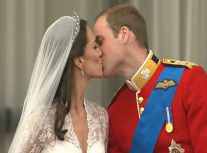 Prince William, Kate Middleton, Kiss