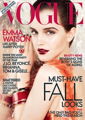 emma watson vogue cover. Emma Watson, Vogue Cover