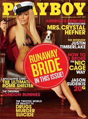 Chrystal Harris, Playboy, Runaway Bride Sticker
