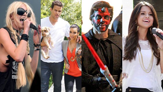 Taylor Momsen, Kim Kardashian, Kris Humphries, Mark Wahlberg, Selena Gomez