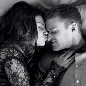Justin Timberlake, Mila Kunis, Elle Magazine