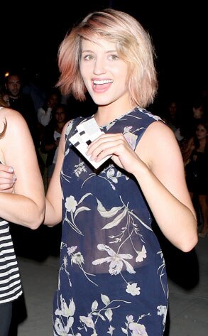 Dianna+agron+haircut+pink