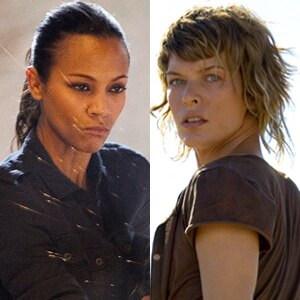 Zoe Saldana, Colombiana, Mila Jovovich, Resident Evil