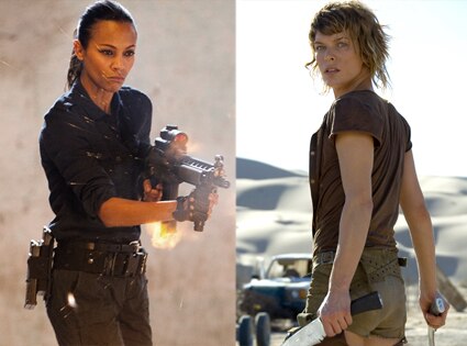 Zoe Saldana, Colombiana, Mila Jovovich, Resident Evil
