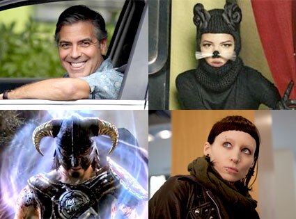 George Clooney, The Descendants, Chanel Cat Hat, The Elder Scrolls V: Skyrim, Rooney Mara, Dragon Tattoo