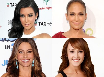 Kim Kardashian, Jennifer Lopez, Sofia Vergara, Ashley Hebert