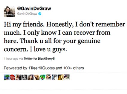 Gavin DeGraw, Twitter
