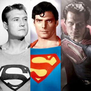 George Reeves, Christopher Reeve, Henry Cavill, Superman