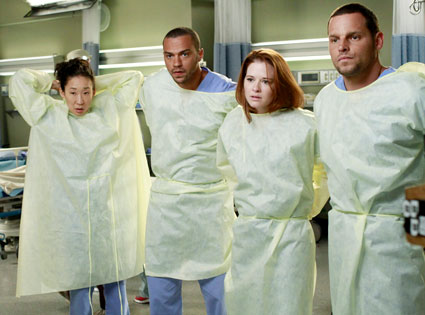 GREY'S ANATOMY, SANDRA OH, JESSE WILLIAMS, SARAH DREW, JUSTIN CHAMBERS