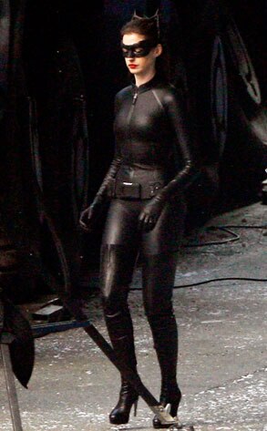 Anne Hathaway, Dark Knight Rises Set