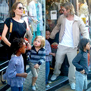 Angelina Jolie, Brad Pitt, Zahara, Shiloh, Pax Angelina Jolie, Brad Pitt, Zahara, Shiloh, Pax