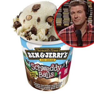 Alec Baldwin, Ice Cream, Schweddy Balls