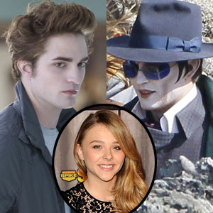 Johnny Depp, Robert Pattinson, Twilight, Chloe Moretz