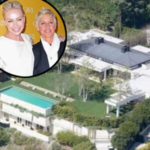 Ellen Degeneres, Portia De Rossi, Beverly Hills Home 