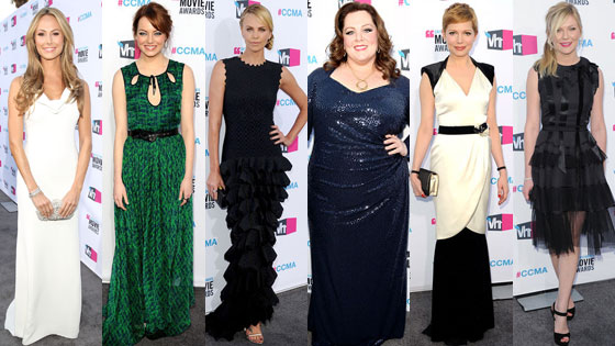 Michelle Williams, Emma Stone, Charlize Theron, Kirsten Dunst, Melissa McCarthy, Stacy Keibler