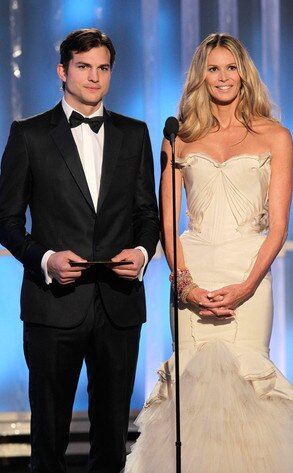 Ashton Kutcher, Elle Macpherson, Golden Globes