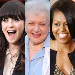 Zooey Deschanel, Betty White, Michelle Obama