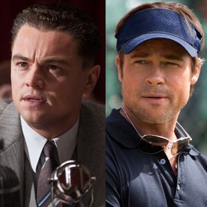 Brad Pitt, Moneyball, Leonardo DiCaprio, J. Edgar