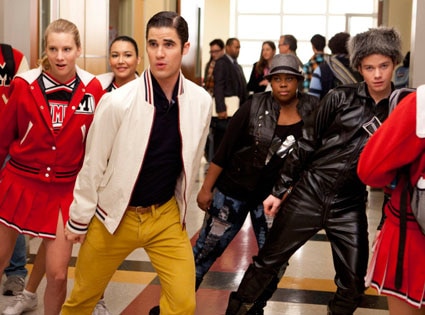 Heather Morris, Darren Criss, Naya Rivera, Amber Riley, Chris Colfer, Glee