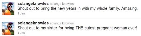 Solange, Twitter