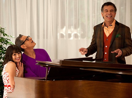 Glee, Lea Michele, Jeff Goldblum, Brian Stokes Mitchel