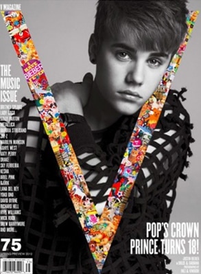 Justin Bieber, V Magazine, do not post till midnight 1/10