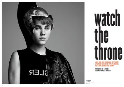 Justin Bieber, V Magazine, do not post till midnight 1/10