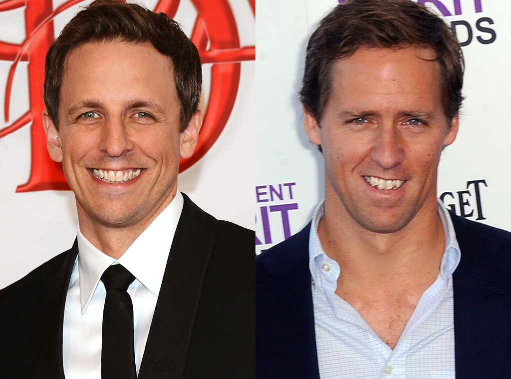 Seth Meyers & Nat Faxon Seth Meyers & Nat Faxon
