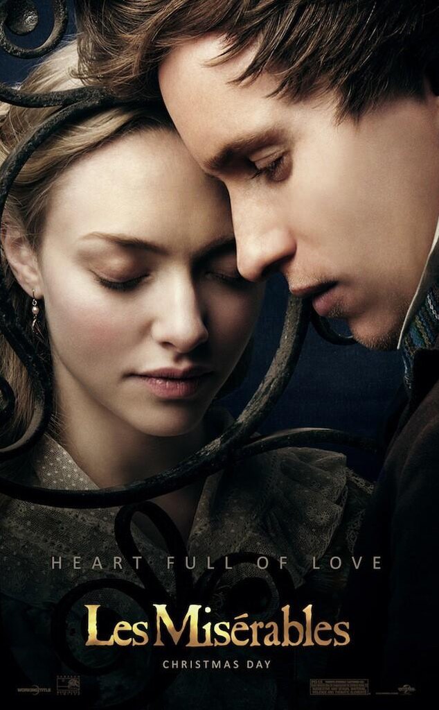 Amanda Seyfried, Eddie Redmayne, Les Miserables poster