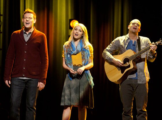 GLEE, Cory Monteith, Dianna Agron, Mark Salling GLEE, Cory Monteith, Dianna Agron, Mark Salling