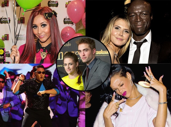Snooki, Heidi Klum, Seal, Psy, Rihanna, Robert Pattinson, Kristen Stewart
