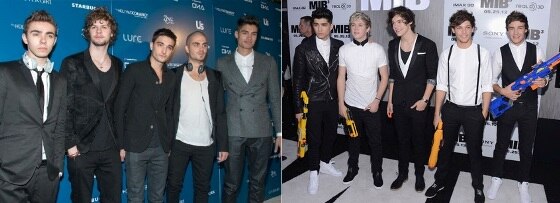 The Wanted, One Direction